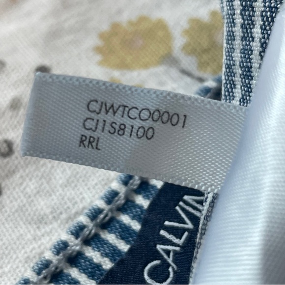 Calvin Klein High Waist Striped Shorts - Picture 5 of 8